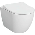 Унитаз подвесной VitrA Mia Round SmoothFlush, безободковый 7510B003-0075 без сиденья Унитаз подвесной VitrA Mia Round SmoothFlush, безободковый 7510B003-0075 без сиденья