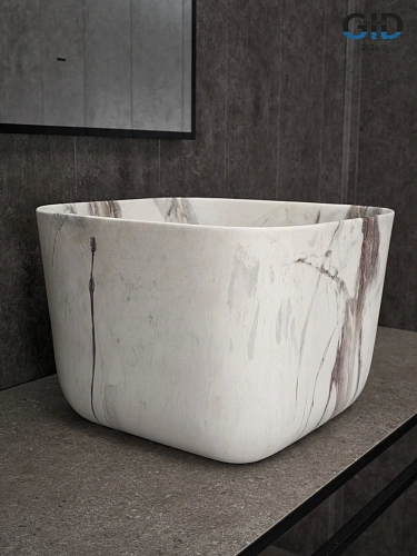Раковина Gid Mnc9301 54480 накладная под камень матовый 36x36x25.5 Раковина Gid Mnc9301 54480 накладная под камень матовый 36x36x25.5