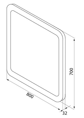 Зеркало IDDIS Edifice 80 (EDI8000i98) Зеркало IDDIS Edifice 80 (EDI8000i98)