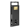Инсталляция для унитаза WasserKRAFT Salm 27TLT.010.ME.BL.MG01 с клавишей смыва золото Инсталляция для унитаза WasserKRAFT Salm 27TLT.010.ME.BL.MG01 с клавишей смыва золото