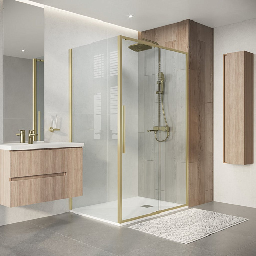 Душевой уголок Niagara Nova NG-44-11ASG-A90SG-34 (110х90х195) прямоугольник, раздвижная, золото сатин, стекло прозрачное Душевой уголок Niagara Nova NG-44-11ASG-A90SG-34 (110х90х195) прямоугольник, раздвижная, золото сатин, стекло прозрачное