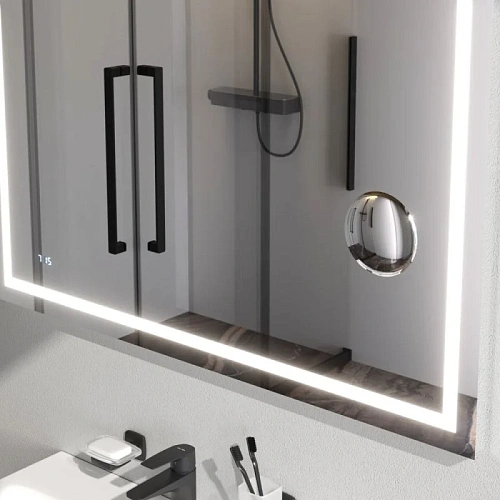 Зеркало AM.PM Gem M91AMOX1003WG с LED-подсветкой, часами 100 см Зеркало AM.PM Gem M91AMOX1003WG с LED-подсветкой, часами 100 см