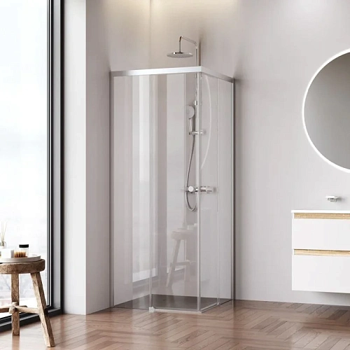 Душевой уголок AM.PM X-joy W94G-403-8080-МТ1К 80x80 хром матовый, стекло прозрачное Душевой уголок AM.PM X-joy W94G-403-8080-МТ1К 80x80 хром матовый, стекло прозрачное