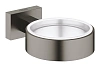 Держатель стакана GROHE Essentials Cube, темный графит матовый (40508AL1)