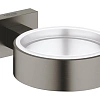 Держатель стакана GROHE Essentials Cube, темный графит матовый (40508AL1) Держатель стакана GROHE Essentials Cube, темный графит матовый (40508AL1)
