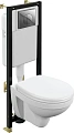 Комплект унитаза Cersanit NATURE с инсталляцией CO DPL EO + BLACK + LEON хром глянцевый A64230 Комплект унитаза Cersanit NATURE с инсталляцией CO DPL EO + BLACK + LEON хром глянцевый A64230