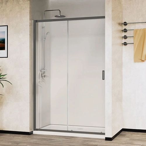 Душевая дверь Vincea City VDS-5CT110CLGM, 1100, вороненая сталь , стекло прозрачное Душевая дверь Vincea City VDS-5CT110CLGM, 1100, вороненая сталь , стекло прозрачное