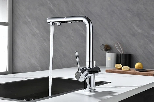 Смеситель для кухни Paulmark SERPENTINE хром Se213222-CR Смеситель для кухни Paulmark SERPENTINE хром Se213222-CR