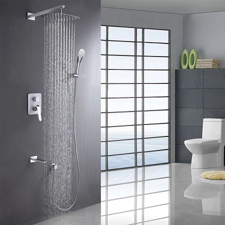 Душевая система Lemark Melange LM4922CW встраиваемая, хром/белый Душевая система Lemark Melange LM4922CW встраиваемая, хром/белый