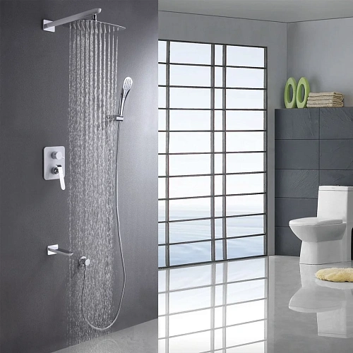 Душевая система Lemark Melange LM4922CW встраиваемая, хром/белый Душевая система Lemark Melange LM4922CW встраиваемая, хром/белый