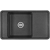 Кухонная мойка Aquaton Беллис 87 1A724832BS210 из литого мрамора, графит Кухонная мойка Aquaton Беллис 87 1A724832BS210 из литого мрамора, графит