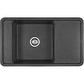 Кухонная мойка Aquaton Беллис 87 1A724832BS210 из литого мрамора, графит Кухонная мойка Aquaton Беллис 87 1A724832BS210 из литого мрамора, графит