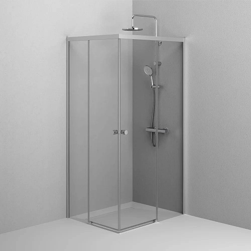 Душевой уголок AM.PM X-Joy W94G-403-100280-MT1K раздвижные двери 100x80 профиль хром матовый, стекло прозрачное Душевой уголок AM.PM X-Joy W94G-403-100280-MT1K раздвижные двери 100x80 профиль хром матовый, стекло прозрачное