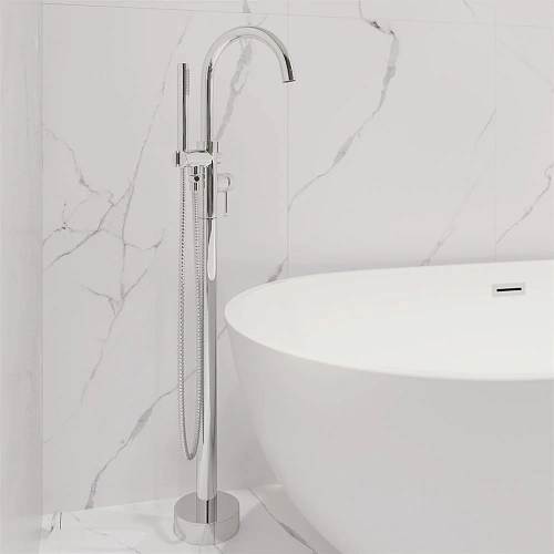 Смеситель для ванны STWORKI Эстерсунд ES-06cr 551364 напольный Смеситель для ванны STWORKI Эстерсунд ES-06cr 551364 напольный