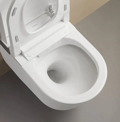 Унитаз SMART ARROW AKH1051H с сиденьем белый Унитаз SMART ARROW AKH1051H с сиденьем белый