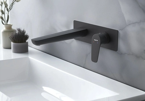 Смеситель для раковины Aquatek БЕТТА AQ1113MB Черный матовый, встраиваемый Смеситель для раковины Aquatek БЕТТА AQ1113MB Черный матовый, встраиваемый