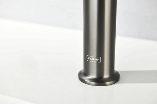 Смеситель для кухни AQUAme Cucina AQM9905GM с выдвижным изливом, с подключением к фильтру с питьевой водой, металл Смеситель для кухни AQUAme Cucina AQM9905GM с выдвижным изливом, с подключением к фильтру с питьевой водой, металл