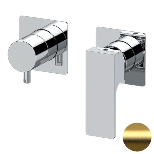 Смеситель для душа Remer Absolute AU92ZPWBBG, золото брашированное Смеситель для душа Remer Absolute AU92ZPWBBG, золото брашированное