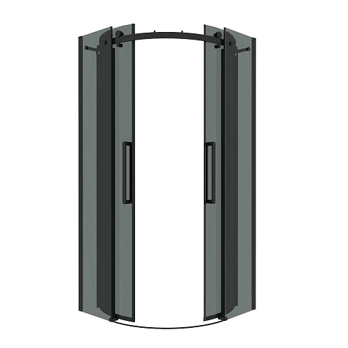 Душевой уголок GROSSMAN Classic 301.K33.04.9090.21.10 (90x90x195) полукруг,раздвижн,черн.матов,стекло тониров Душевой уголок GROSSMAN Classic 301.K33.04.9090.21.10 (90x90x195) полукруг,раздвижн,черн.матов,стекло тониров