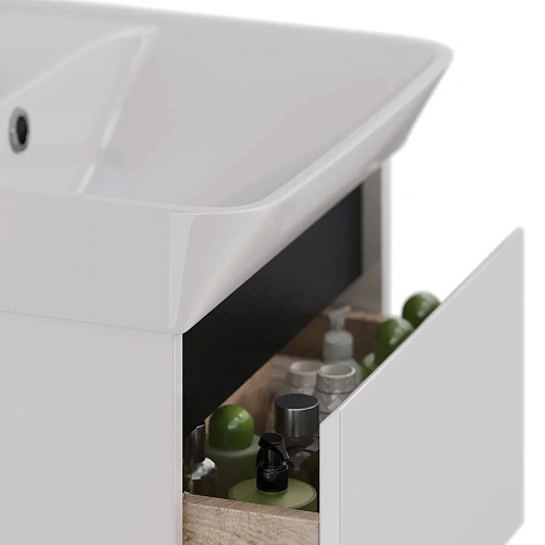 Тумба под раковину Lemark COMBI 45 см подвесная/напольная, черный/белый LM03C45T-black Тумба под раковину Lemark COMBI 45 см подвесная/напольная, черный/белый LM03C45T-black