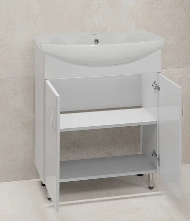 Тумба под раковину Style Line Эко Стандарт 23 ЛС-00002468 напольная, белый Тумба под раковину Style Line Эко Стандарт 23 ЛС-00002468 напольная, белый