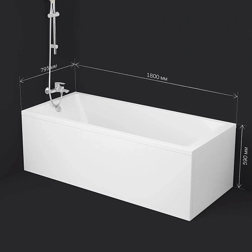 Акриловая ванна AM.PM Gem W93A-180-080W-A 180x80 см Акриловая ванна AM.PM Gem W93A-180-080W-A 180x80 см