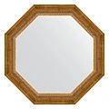 Зеркало в багетной раме Evoform Octagon, BY 3674, 63 x 63 см, состаренная бронза с плетением Зеркало в багетной раме Evoform Octagon, BY 3674, 63 x 63 см, состаренная бронза с плетением