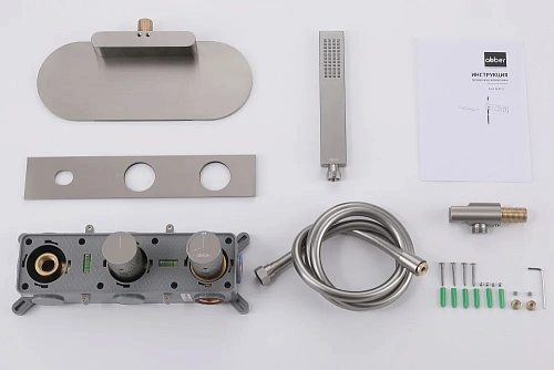 Смеситель для ванны ABBER Rund AF8731SP скрытого монтажа, сатин Смеситель для ванны ABBER Rund AF8731SP скрытого монтажа, сатин