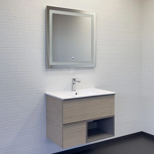 Тумба с раковиной Comforty Тургояк-75 00-00020597 дуб светлый с раковиной 75E Тумба с раковиной Comforty Тургояк-75 00-00020597 дуб светлый с раковиной 75E