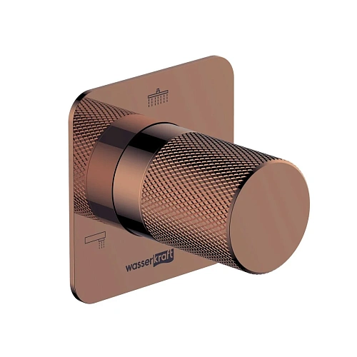 Переключатель потоков WasserKRAFT A310 на 3 выхода розовое золото Переключатель потоков WasserKRAFT A310 на 3 выхода розовое золото