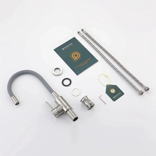 Смеситель для кухни Splenka S201.4407.05 с гибким изливом, сатин Смеситель для кухни Splenka S201.4407.05 с гибким изливом, сатин