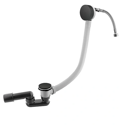 Слив-перелив CEZARES CZR-B-STW-NOP с наполнением ванны через перелив, черный матовый Слив-перелив CEZARES CZR-B-STW-NOP с наполнением ванны через перелив, черный матовый