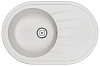 Кухонная мойка Granula 7601, БЕЛЫЙ, СтандАРТ кварц 760х500
