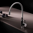 Смеситель для кухни AM.PM X-Joy S F85B07605 с гибким изливом, серый/хром Смеситель для кухни AM.PM X-Joy S F85B07605 с гибким изливом, серый/хром
