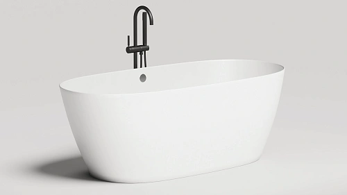Ванна отдельностоящая Salini SOFIA LIGHT с переливом 103711G из искусственого камня S-Sense Ванна отдельностоящая Salini SOFIA LIGHT с переливом 103711G из искусственого камня S-Sense