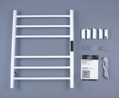 Полотенцесушитель электрический ABBER Standard AH4606MW белый матовый Полотенцесушитель электрический ABBER Standard AH4606MW белый матовый