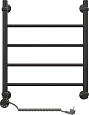 Полотенцесушитель электрический EWRIKA Сафо P 60х50 L, черный матовый 462079 Полотенцесушитель электрический EWRIKA Сафо P 60х50 L, черный матовый 462079