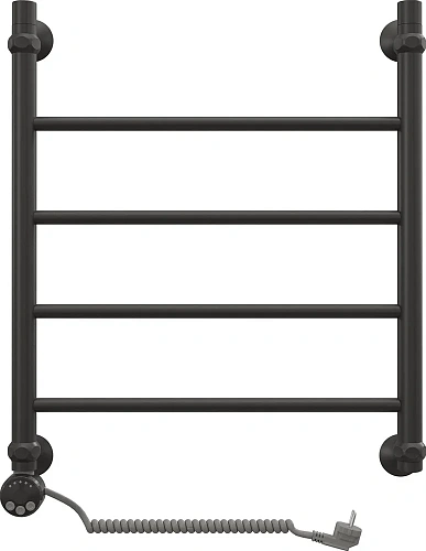 Полотенцесушитель электрический EWRIKA Сафо P 60х50 L, черный матовый 462079 Полотенцесушитель электрический EWRIKA Сафо P 60х50 L, черный матовый 462079
