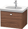 Картинка анонса товара «тумба под раковину duravit brioso br404501021 подвесная 62 см орех темный»
