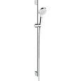 Душевой гарнитур Hansgrohe Crometta Vario 90 26536400 белый/хром Душевой гарнитур Hansgrohe Crometta Vario 90 26536400 белый/хром
