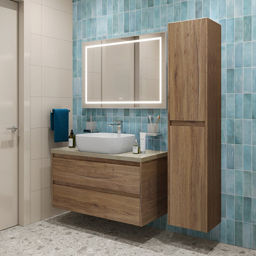 Тумба со столешницей и раковиной BelBagno KRAFT 100 kraft100rt-kepmco-1302-set подвесная KRAFT100RT-KEPMCO-1302-SET Тумба со столешницей и раковиной BelBagno KRAFT 100 kraft100rt-kepmco-1302-set подвесная KRAFT100RT-KEPMCO-1302-SET