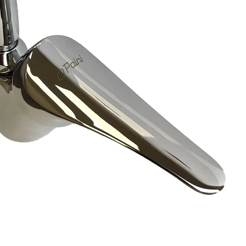 Смеситель для раковины Paini Ovo 86CR211WFSKM с донным клапаном, каскадный излив Смеситель для раковины Paini Ovo 86CR211WFSKM с донным клапаном, каскадный излив