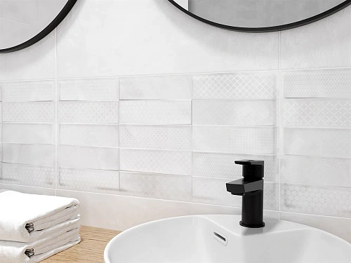 Плитка керамическая Cersanit Carly кирпичи светло-серый рельеф 29,8x59,8 CSL523 Плитка керамическая Cersanit Carly кирпичи светло-серый рельеф 29,8x59,8 CSL523