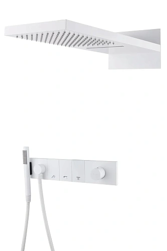 Душевая система Boheme ZODIAC Matt White встраиваемая 132-MW Душевая система Boheme ZODIAC Matt White встраиваемая 132-MW