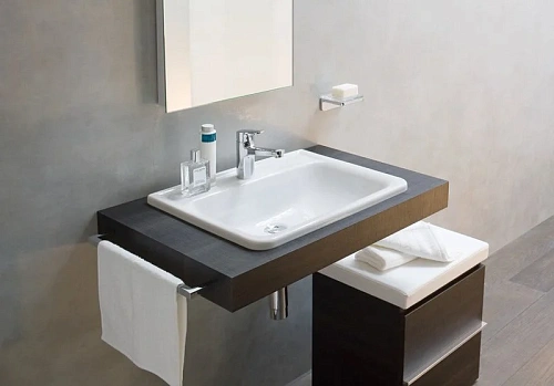 Раковина Laufen Pro A 1396.1 (8.1396.1.000.104.1, 560x440x170мм), встраиваемая сверху Раковина Laufen Pro A 1396.1 (8.1396.1.000.104.1, 560x440x170мм), встраиваемая сверху