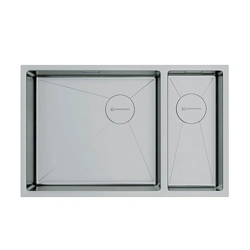 Кухонная мойка Omoikiri Taki 69-2-U/IF-IN-L Side нержавеющая сталь/нержавеющая сталь 4997049 Кухонная мойка Omoikiri Taki 69-2-U/IF-IN-L Side нержавеющая сталь/нержавеющая сталь 4997049