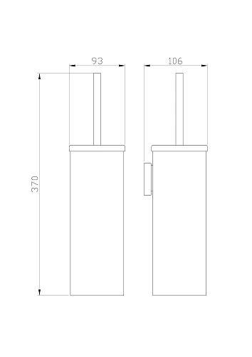 Ершик для унитаза Wonzon & Woghand хром (WW-8929) Ершик для унитаза Wonzon & Woghand хром (WW-8929)