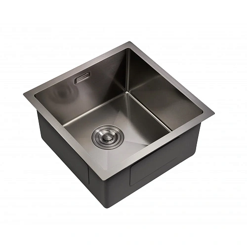 Кухонная мойка Milacio Denia 44 Steel (MC.77439) сталь воронёная Кухонная мойка Milacio Denia 44 Steel (MC.77439) сталь воронёная