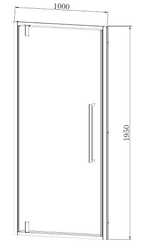 Душевая дверь Vincea Alpha VDP-3AL100CL хром, стекло прозрачное Душевая дверь Vincea Alpha VDP-3AL100CL хром, стекло прозрачное