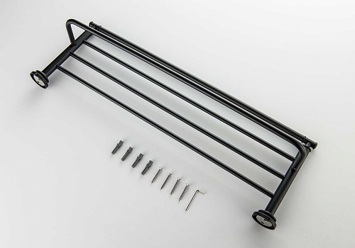 Полотенцедержатель Aquatek КЛАССИК AQ4515MB черный матовый Полотенцедержатель Aquatek КЛАССИК AQ4515MB черный матовый